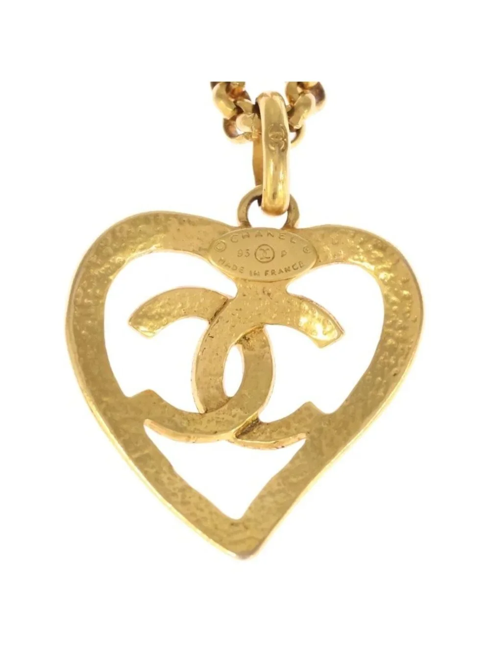 Chanel CC Logo Necklace Gold